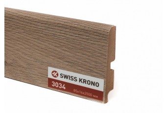 Плинтус Kronopol Ламинированный 85х16 мм P85 Дуб Феррара D 3034