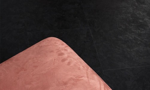 Плитка ПВХ под плитку Vinilam Ceramo Stone Glue Сланцевый Черный 61607