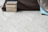 Замковый пробковый пол Corkstyle Chevron Chevron White