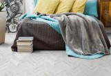 Замковый пробковый пол Corkstyle Chevron Chevron White