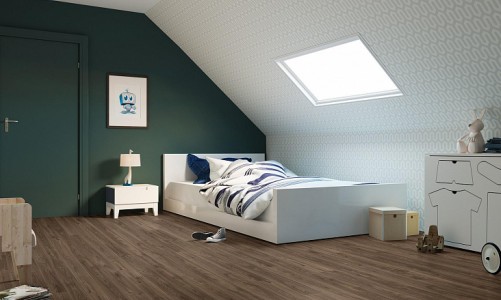 ПВХ плитка Quick-Step Balance Click Дуб коттедж темно-коричневый BACL40027