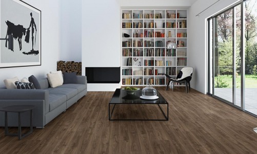 ПВХ плитка Quick-Step Balance Click Дуб коттедж темно-коричневый BACL40027