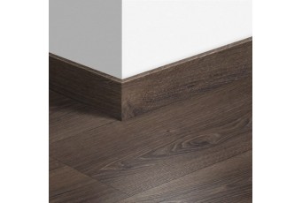 Плинтус ламинированный Quick-Step Паркетный 77х14 мм Дуб пустынный шлифованный темно-коричневый 3553