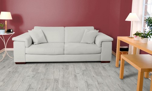 Замковый пробковый пол Corkstyle Wood Oak Castle White
