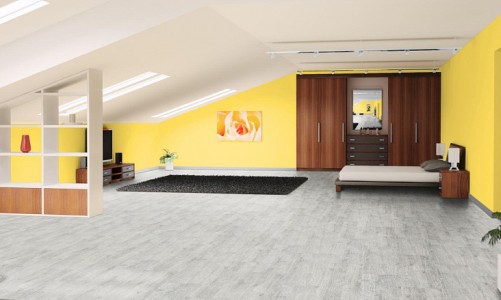 Замковый пробковый пол Corkstyle Wood Oak Castle White