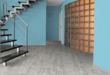 Замковый пробковый пол Corkstyle Wood Oak Castle White