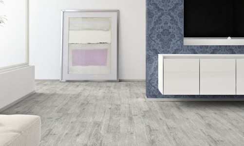 Замковый пробковый пол Corkstyle Wood Oak Castle White