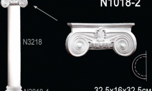 Капитель полуколонны (полукапитель) Perfect N1018-2