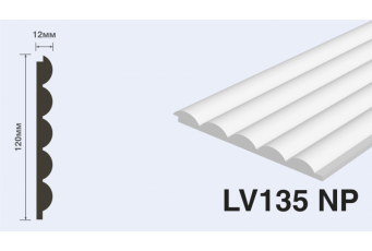 Панель декоративная HIWOOD LV135 NP (под покраску)