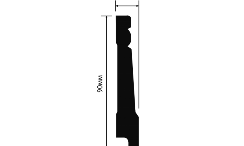 Плинтус напольный HIWOOD B90