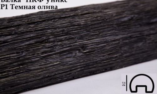 Уникс - Балка декоративная Уникс Р1 Темная олива 3м из полиуретана Балка декоративная Уникс Р1 Темная олива 3м из полиуретана