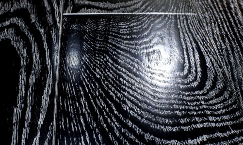Массивная доска Vecchio Parquet Модерн Дуб Черный серебро
