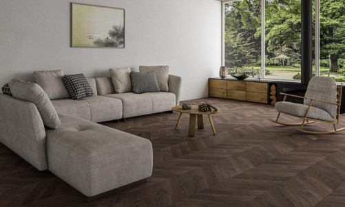 AlixFloor Инженерная доска Gran Parte Дуб Мокачино натур французская елка 460×110×15