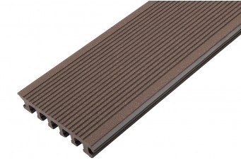Террасная доска из ДПК полнотелая TERRADECK ECO 2.0 Коричневый