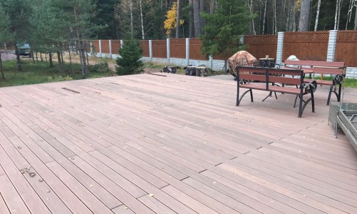 Террасная доска из ДПК CM DECKING MIX мербау