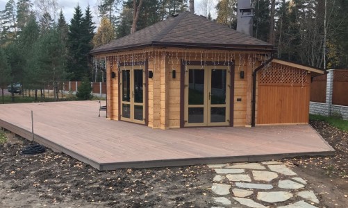Террасная доска из ДПК CM DECKING MIX мербау
