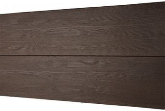 Фасадная панель из ДПК Ecodeck ПЛАНКЕН БРАЙТ 2D КАНТРИ ШОКОЛАД