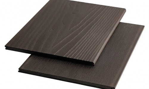 Фасадная панель из ДПК Ecodeck ПЛАНКЕН БРАЙТ 3D ШОКОЛАД