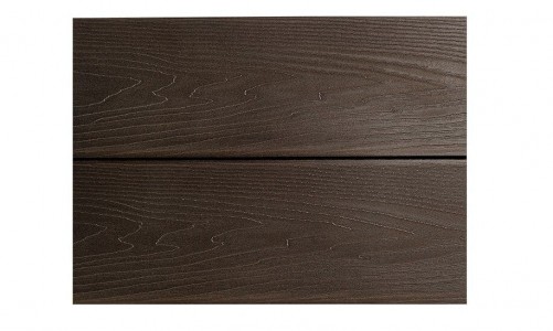 Фасадная панель из ДПК Ecodeck ПЛАНКЕН БРАЙТ 3D ШОКОЛАД