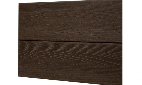 Фасадная панель из ДПК Ecodeck ПЛАНКЕН БРАЙТ 3D ШОКОЛАД