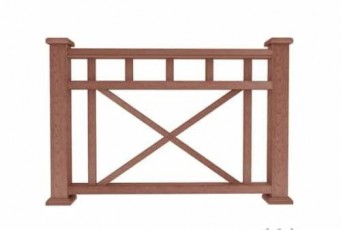 Ограждение из ДПК Woodvex Д1 терракот