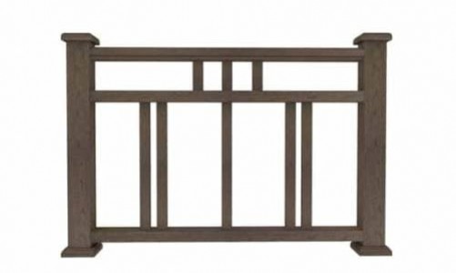 Ограждение из ДПК Woodvex Г1 коричневый