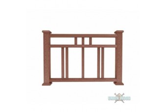 Ограждение из ДПК Woodvex Г1 терракот