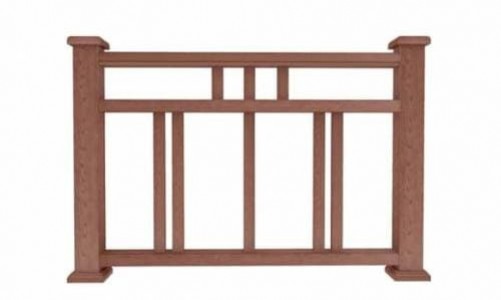 Ограждение из ДПК Woodvex Г1 терракот