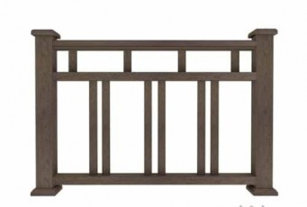 Ограждение из ДПК Woodvex В1 коричневый