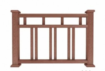 Ограждение из ДПК Woodvex В1 терракот