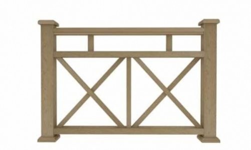 Ограждение из ДПК Woodvex Ж1 натуральный