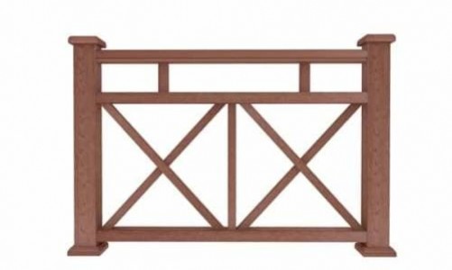 Ограждение из ДПК Woodvex Ж1 терракот