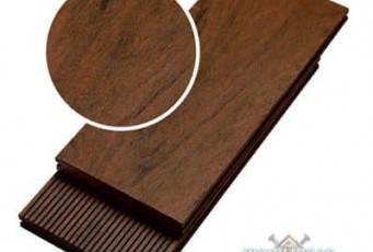Полнотелая террасная доска из ДПК BRUGGAN MULTICOLOR Французская палуба CEDAR 120 мм