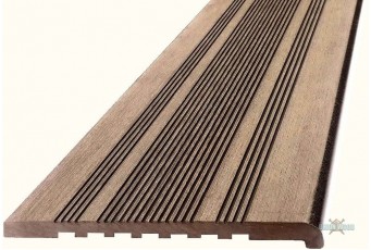 Ступени из ДПК полнотелые ECODECK КОРИЧНЕВЫЙ