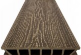 Террасная доска из ДПК Deckron WoodLike с 3D тиснением Антрацит