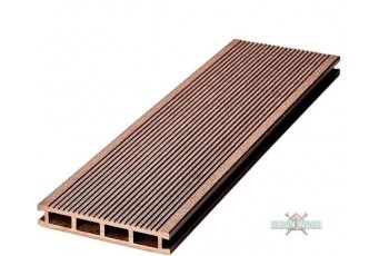 Террасная доска из ДПК DORTMAX VELVET STANDART коричневая
