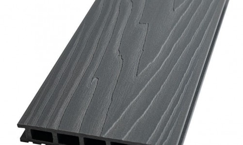 Ecodeck - Террасная доска из ДПК двухсторонняя Ecodeck БРАЙТ МАКС КАНТРИ 3D СЕРЫЙ ДЫМ Террасная доска из ДПК двухсторонняя Ecodeck БРАЙТ МАКС КАНТРИ 3D СЕРЫЙ ДЫМ