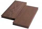 Террасная доска из ДПК двухсторонняя Ecodeck БРАЙТ МАССИВ 3D КАШТАН
