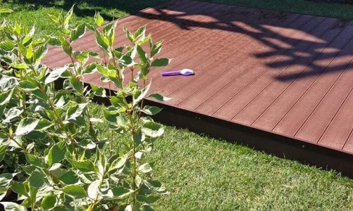 Террасная доска из ДПК двухсторонняя Ecodeck БРАЙТ ВЕЛЬВЕТ КАНТРИ КАШТАН