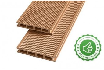 Террасная доска из ДПК двухсторонняя Ecodeck БРАЙТ ВЕЛЬВЕТ КАНТРИ ПШЕНИЧНЫЙ