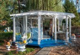 Террасная доска из ДПК двухсторонняя Ecodeck БРАЙТ ВЕЛЬВЕТ ШАЛЕ СИНИЙ