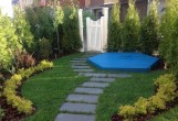 Террасная доска из ДПК двухсторонняя Ecodeck БРАЙТ ВЕЛЬВЕТ ШАЛЕ СИНИЙ