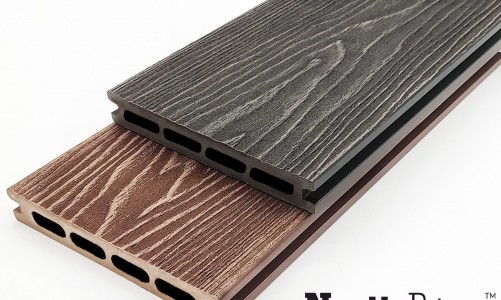 Террасная доска из ДПК NauticPrime (Middle) Esthetic Wood Коричневый