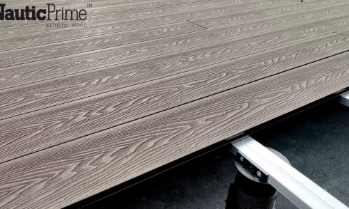 Террасная доска из ДПК NauticPrime (Middle) Esthetic Wood Коричневый