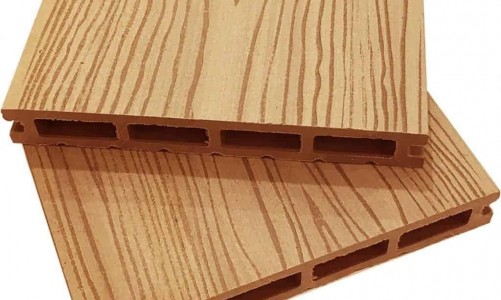 Holzhof - Террасная доска из ДПК с рисунком древесной коры HOLZHOF желтый песок Террасная доска из ДПК с рисунком древесной коры HOLZHOF желтый песок