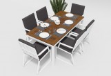 Gardenini - Обеденная зона Gardenini Bella Voglie Grey 180 Обеденная зона Gardenini Bella Voglie Grey 180