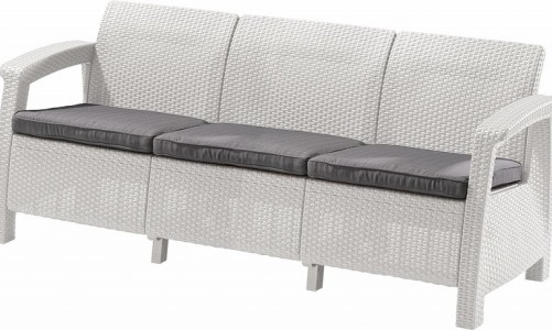 Keter - Диван Keter Corfu love seat max белый Диван Keter Corfu love seat max белый