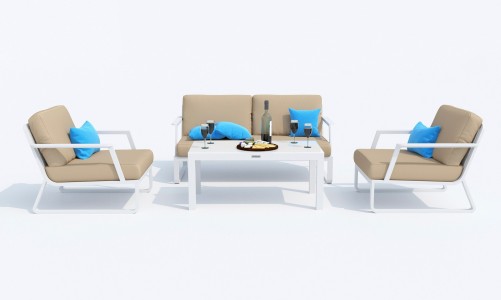 Лаунж зона Ideal Patio Estivo Цвет: белый, бежевый