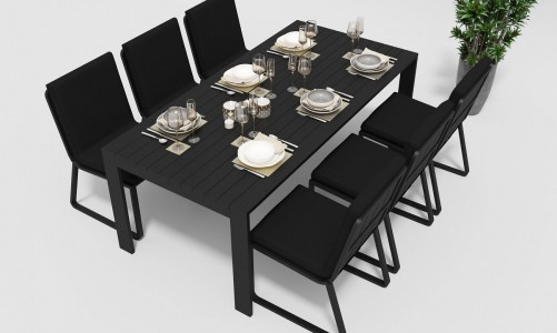 Gardenini - Стол Gardenini Malia Black 200 Стол Gardenini Malia Black 200