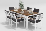 Gardenini - Обеденная зона Gardenini Bella Calma S 180 Цвет: Белый, антрацит Обеденная зона Gardenini Bella Calma S 180 Цвет: Белый, антрацит